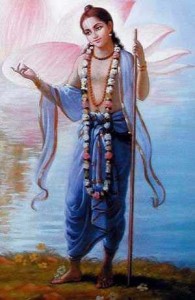 O nobre Nityananda Prabhu nunca se zanga, pois ele é a personificação da suprema bem-aventurança transcendental. 