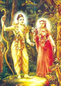 Sri Ramacandra e sua consorte Sita-Devi