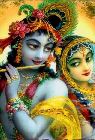 Jaya jaya deva hare: "Eu oro a esse Hari, que, como a luz do sol, pode saborear o desabrochar das gopis, que são como belas flores."